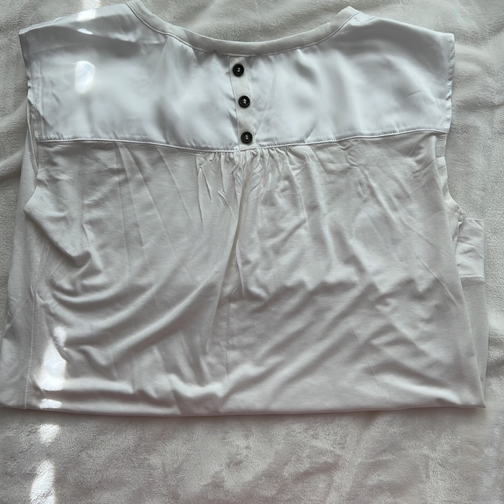 White/marshmallow blouse -medium